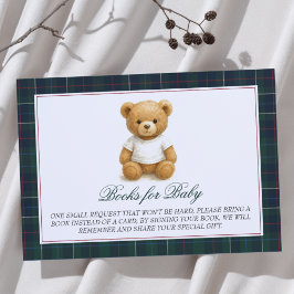Preppy Teddy Bear Baby Shooting Books for Baby Begleitkarte