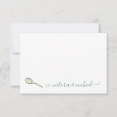 Preppy Tennis Clothesline Danke Notiz (Rückseite)