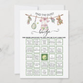 Preppy Tennis Finde die Gast-BINGO Einladung (Vorderseite)