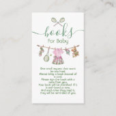 Preppy Tennis Girl-Wäscheleine Begleitkarte (Vorderseite)