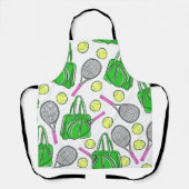 Preppy Tennis Green Baking Art Schürze (Vorderseite)