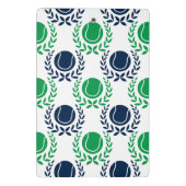 Preppy Tennis Laurel Wreath - Navy & Green Mini Klemmbrett (Rückseite)