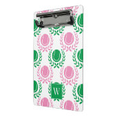 Preppy Tennis Laurel Wreath - Pink & Green Mini Klemmbrett (Gewinkelt2)