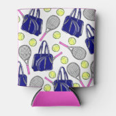 Preppy Tennis Navy Dosenkühler (Vorderseite)