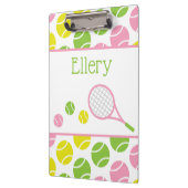 Preppy Tennis Personalisiert Clipboard Klemmbrett (Links)