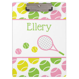 Preppy Tennis Personalisiert Clipboard Klemmbrett