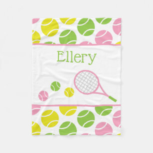 Preppy Tennis Personalisiert Fleece Blanken