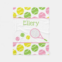 Preppy Tennis Personalisiert Fleece Blanket