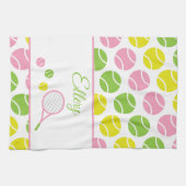 Preppy Tennis Personalisiert Kitetücher Geschirrtuch (Horizontal)