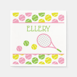 Preppy Tennis Personalisiert Party Napkins Serviette