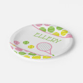 Preppy Tennis Personalisiert Party Teller (Schrägansicht)