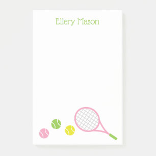 Preppy Tennis Personalisiert Post-it Notepad Post-it Klebezettel
