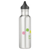 Preppy Tennis Personalisiert Water Flasche Edelstahlflasche (Links)