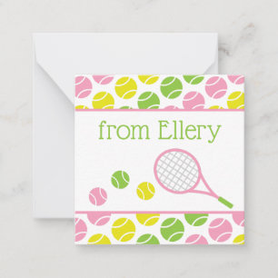 Preppy Tennis Personalisierte Geschenkkarten Mitteilungskarte