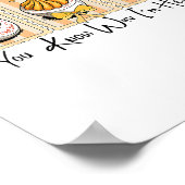 Preppy Thanksgiving You Know Why I'm Here Deviled  Poster (Ecke)