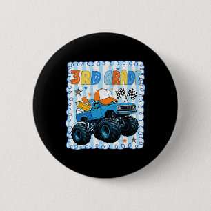 Preppy Third Grade Zurück zur Schule Lustiger LKW Button