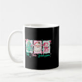 Preppy Tis The Season Santa Snowman Merry Christma Kaffeetasse (Links)