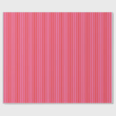Preppy Trendy Striped Red Pink Christmas Holiday  Geschenkpapier (Flach)