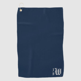 Preppy Triple Monogram Golfhandtuch
