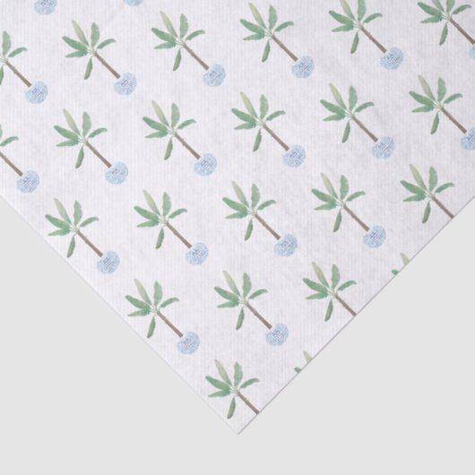 Preppy Tropana Pflanze Chinoiserie Planter Seidenpapier (Detail)