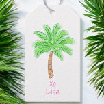 Preppy Tropical Palm Tree Custom Geschenkanhänger<br><div class="desc">Diese Geschenkgutscheine strahlen eine prächtige,  tropische Atmosphäre mit einer Touch von Eleganz aus. Dieses Palmendesign verbindet eine prächtige Eleganz und eine Touch Spaß.</div>