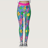 Preppy Tropical Pickleballs mit Flamingo Leggings (Vorderseite)