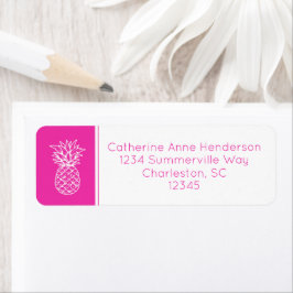 Preppy Tropical Pink Pineapa Personalisiert