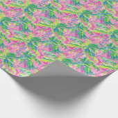 Preppy Tropical Wrapping Paper Geschenkpapier (Ecke)