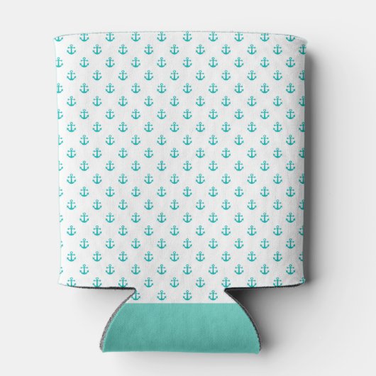 Preppy Turquoise ⎢ Monogram Cooler Dosenkühler (Rückseite)