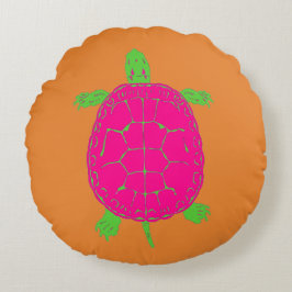 Preppy Turtle Pillow Rundes Kissen