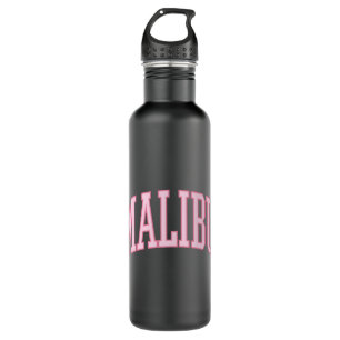 Preppy Varsity Pink Malibu Kalifornien Edelstahlflasche