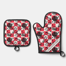 Preppy-Vater-Grillmuster – BBQ-Doodle (Kariert)