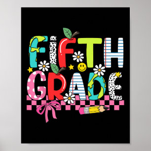 Preppy-Vorräte Fünfte Klasse Glücklicher letzter S Poster