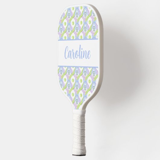 Preppy Wassercolor Raute Pickleball Paddle (Links)