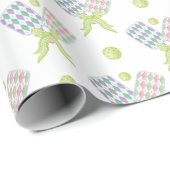 Preppy Wassercolor Raute Pickleball Paddle Geschenkpapier (Rolleneckpunkt)