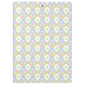 Preppy Wassercolor Raute Pickleball Paddle Klemmbrett (Rückseite)