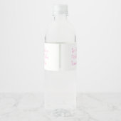 Preppy Wassercolor Raute Pickleball Paddle Wasserflaschenetikett (Rückseite)