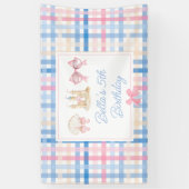 Preppy Watercolor Beach Party Banner (Vertikal)