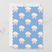 Preppy Watercolor Beach Party Einladung (Rückseite)