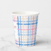 Preppy Watercolor Beach Party Paper Cup Pappbecher (Links)