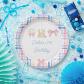 Preppy Watercolor Beach Party Pappteller (Party)