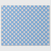 Preppy Watercolor Seashells Beach Party Geschenkpapier (Flach)