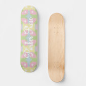 Preppy Watercolor Skateboard (Vorderseite)