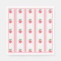 Preppy Watercolor Strawberries Berry Sweet
