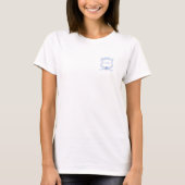 Preppy Wedgewood Monogram Abschluss T-Shirt (Vorderseite)
