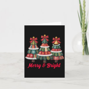 Preppy Weihnachten Coquette Schleife Spitze Fröhli Karte