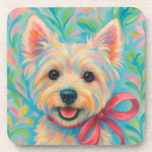 Preppy Westie Getränkeuntersetzer