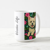 Preppy Westie Kaffeetasse (VorderseiteRechts)