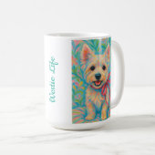 Preppy Westie Kaffeetasse (VorderseiteRechts)