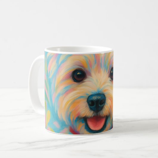 Preppy Westie Kaffeetasse (Vorderseite Links)